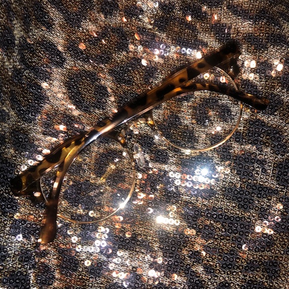 {???} Tortoise Brow Line Club Master Style Glasses - Picture 5 of 8